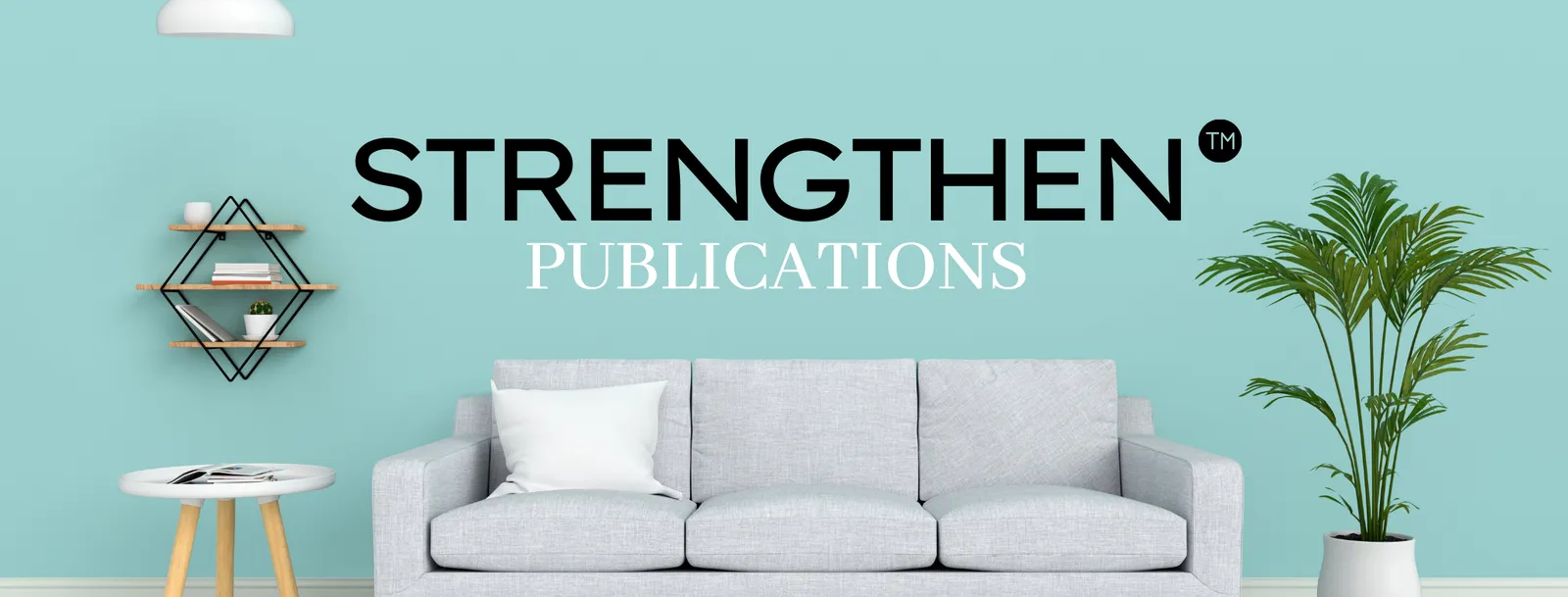 Strengthen publications image of a sofa in a calm room